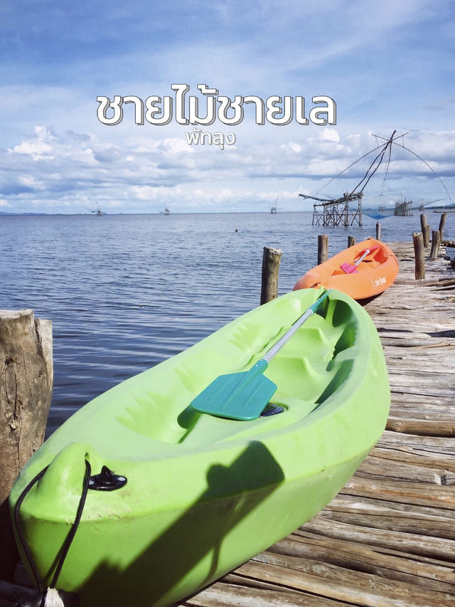 นั่งชิลล์รับลม ชมวิวทะเลน้อยที่ “ชานไม้ชายเล”