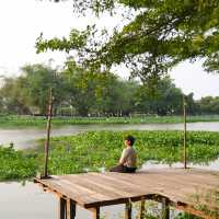 ที่พักริมแม่น้ำสุดชิล วิวสวยสุดฮีลใจ #นครปฐม 🌸🍃💚