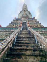 ワットアルンの美しい夕暮れに心癒される。#タイ旅行 #ワットアルン #歴史と自然
