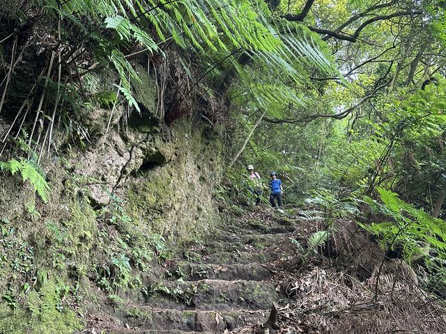 草山觀瀑吊橋。猴崁圳古道