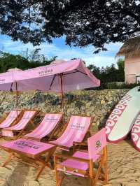 The Sky River Club บีชบาร์สีชมพูสุดคิวท์ริมน้ำกาญ