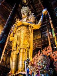 Migjid Janraisig Sum - Big Copper Statue