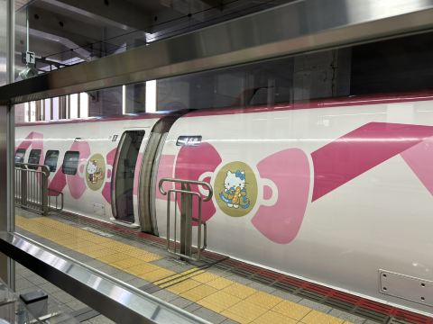 ななんとキティちゃんコラボ❣️九州新幹線🚅に乗りに博多から鹿児島へ