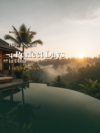Itinerary 4 Hari Sempurna di Ubud dengan Budget di Bawah US$500。