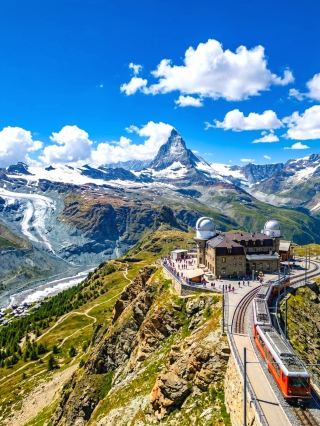 Famous attractions and transportation in Switzerland