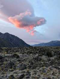 A sunrise in Mt Cook