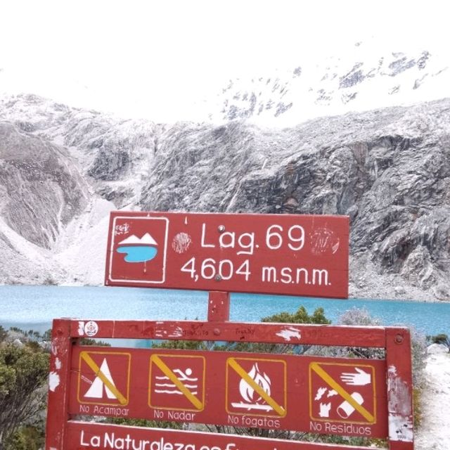 Laguna 69 from Huaraz is must to do 