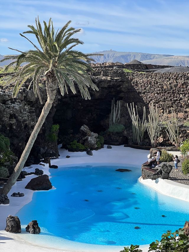 🇪🇸란사로테 하얀 눈 먼 가재를 볼 수 있는 jameos del agua