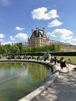 The Symmetric Gravel Alleys and Sunlit Basin: Jardin des Tuileries, Paris 🇫🇷🌳