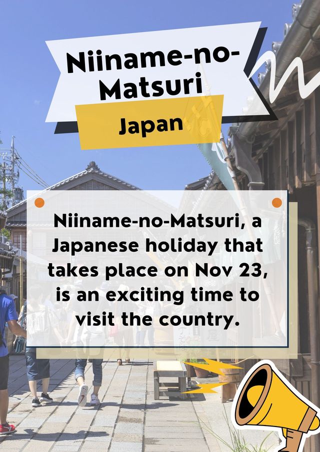 Niiname-no-Matsuri - Japanese holiday🎉