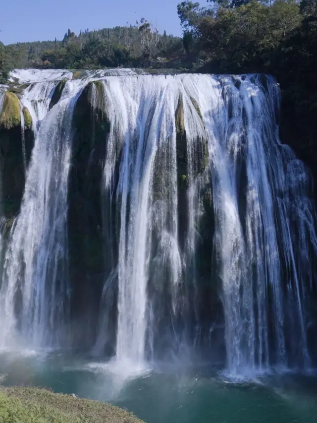 Guiyang Huangguoshu Waterfall Nanny Guide||The rainbow seen at the waterfall is so beautiful