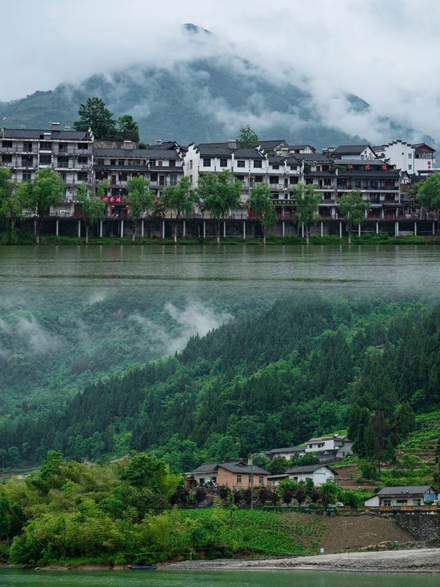 不愧是陝西小江南煙雨山河好美石泉攻略