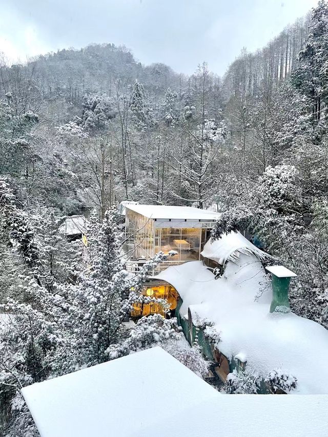 張萬森 青城山下雪啦
