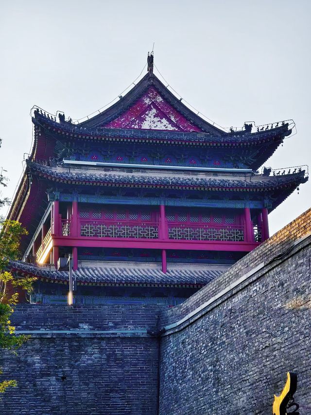 西安市 西安城牆。