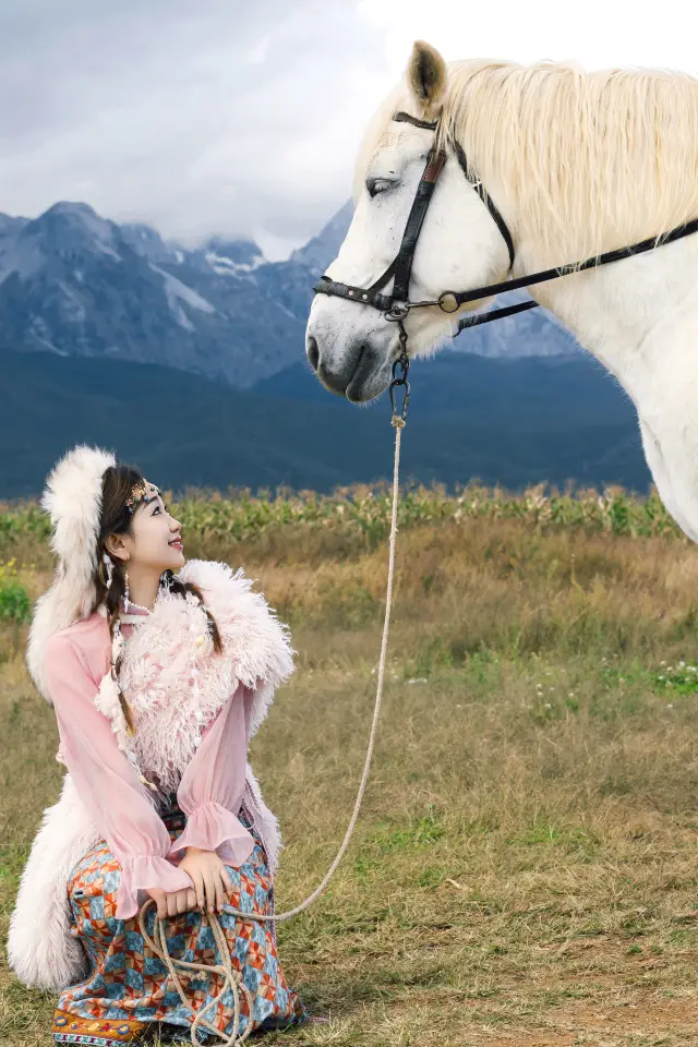 Lijiang | Pink Tibetan Dress Photoshoot