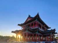 景明樓賞夕陽