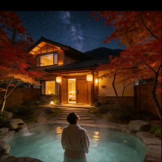 청두 가을/겨울 로맨틱 끝판왕! 인취안 온천 프라이빗 빌라, 별이 쏟아지는 눈으로 만나보세요~