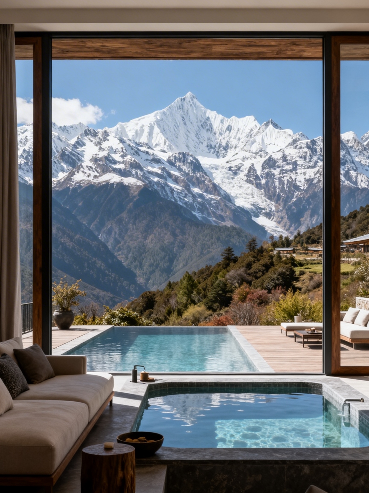 Staying at the Snow Mountain Hotel in Meili, the healing vibe of a family trip is instantly maximized