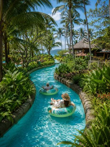 This water park that you can only reach by cable car is perfect