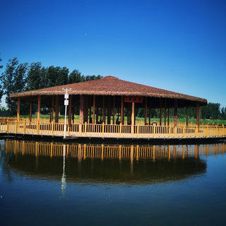 Baiyangdian Scenic Area is one of the famous attractions in Xiong'an New Area. The Baiyangdian Long Corridor Wharf is located at the Baiyangdian Tourist Wharf Visitor Center on the embankment of Tourism East Road in Anxin County.