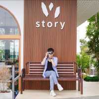 W STORY คาเฟ่สไตล์มินิมอลขาวคลีนโซคิ้วท์