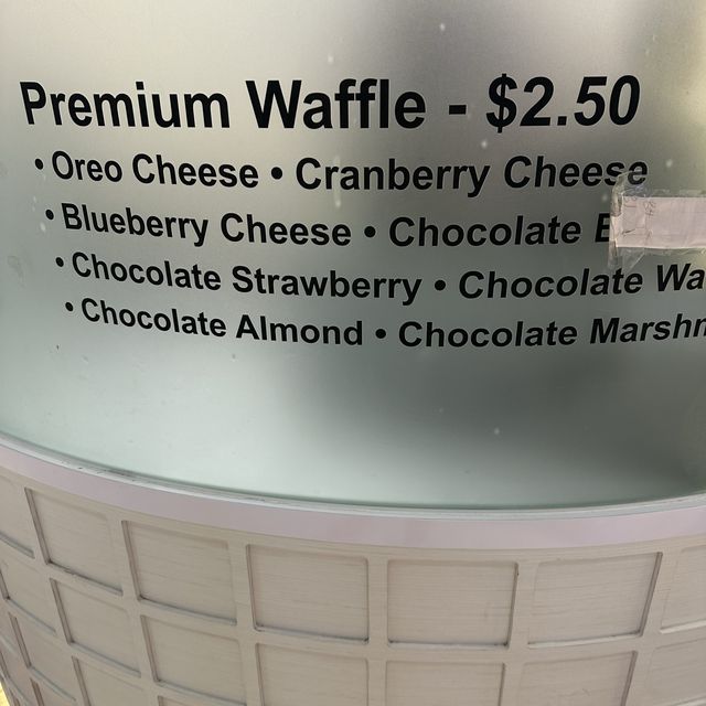 Stop by for $2.50 oreo cheese waffles!:)