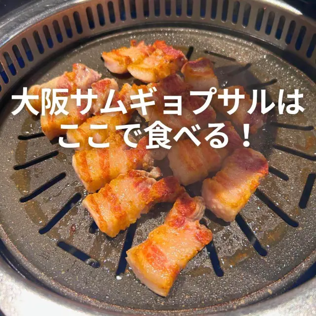 【大阪 難波】大阪サムギョプサルはここで食べる！