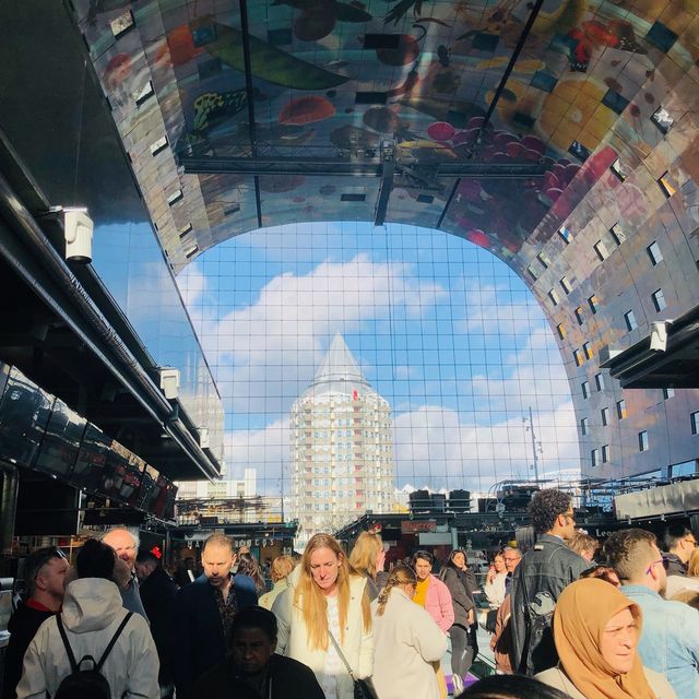 荷蘭🇳🇱鹿特丹 Rotterdam·知名特色設計建築🎨🌈 Markthal