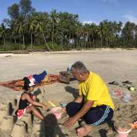 Melawi beach at kelantan malaysia