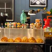 Latte art ไดโนเสาร์ ที่ Bluekoff ขอนแก่น
