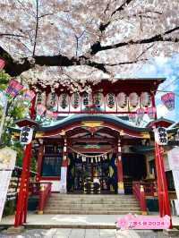 【居木神社/東京都】花散る桜吹雪が美しい神社