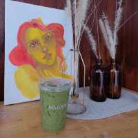 Magaret choose café at Buriram 