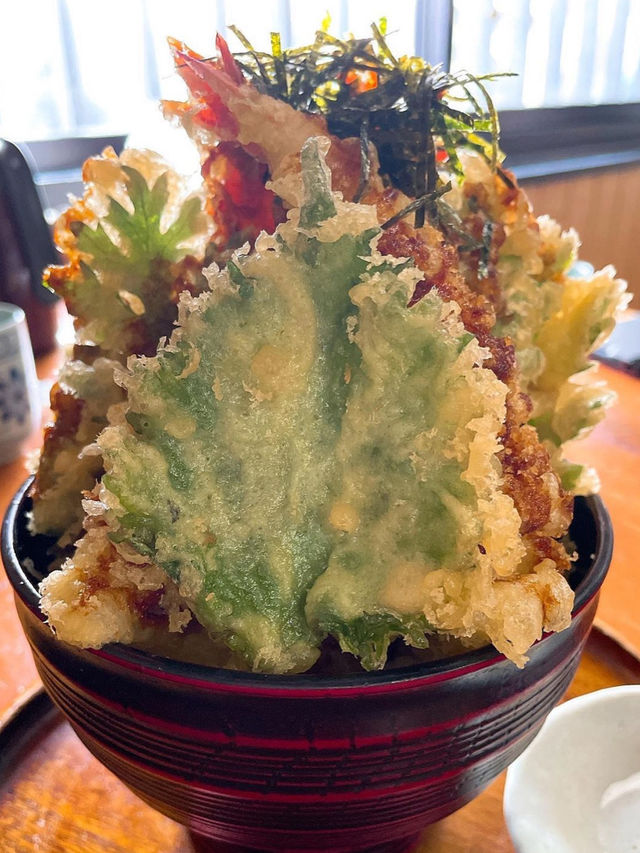 【福岡グルメ】蕎麦屋の天丼が人気