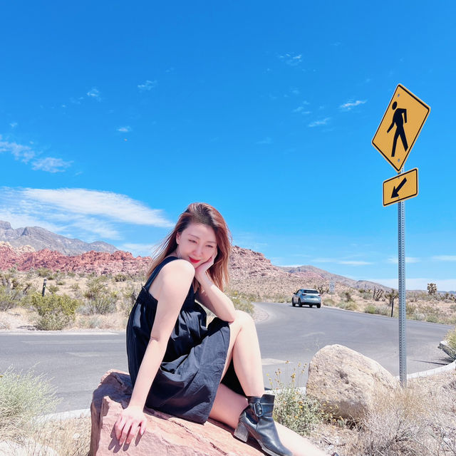 Las Vegas 🇺🇸 Beautiful rock formation at Red Rock Canyon! 