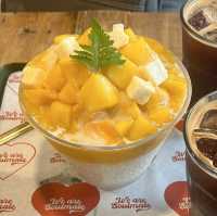 韓国 マンゴーかき氷が最高すぎる🥭🍧