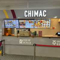 看着碼頭的韓式餐廳