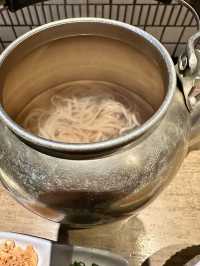 やかんで食べる？斬新！いにしえの博多うどん