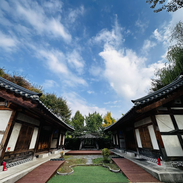 韓国富川にある小さな韓屋村。
