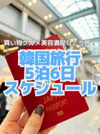 【韓国旅行】５泊6日スケジュール🇰🇷🗓️ 