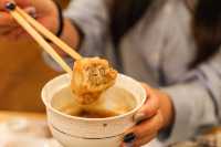 湯の花温泉－溪山閣老字號溫泉飯店，泡湯＋用餐