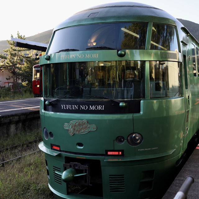 福岡出發！🚂乘坐由布院之森列車，馬車漫遊夢幻由布院！🐴✨