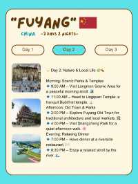 3-day Fuyang itinerary:
