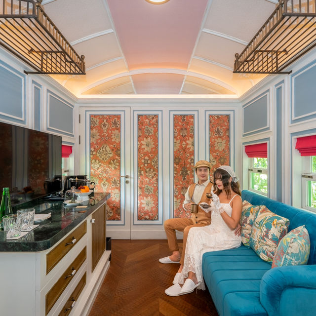 นอนบนโบกี้รถไฟจำลองสุด Luxury 🚂