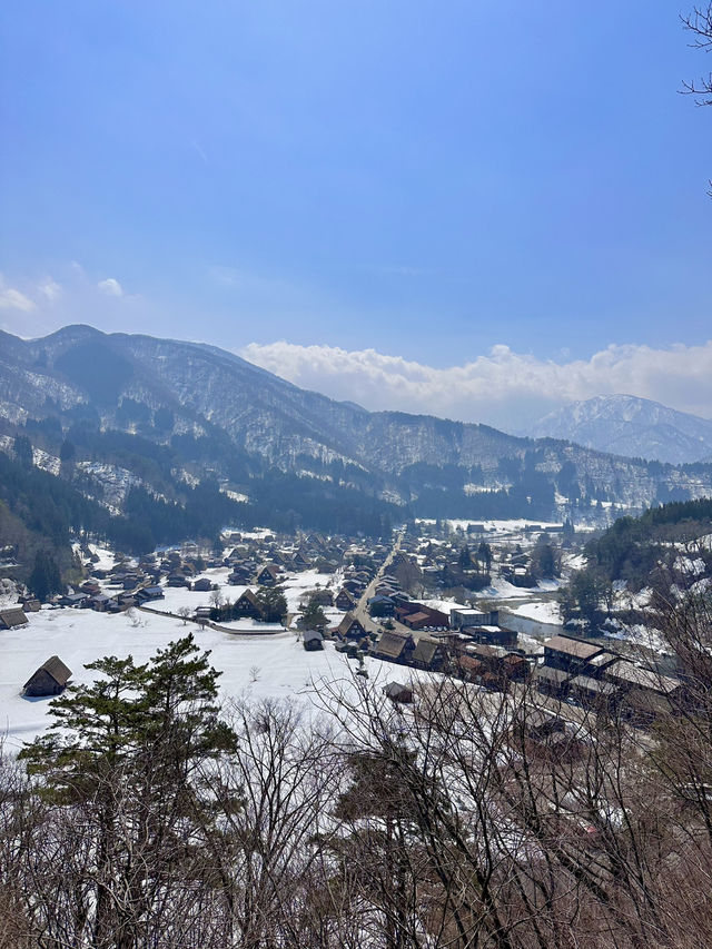 🇯🇵 白川鄉一定要上展望台和近距離拍小屋🏡 ❄️