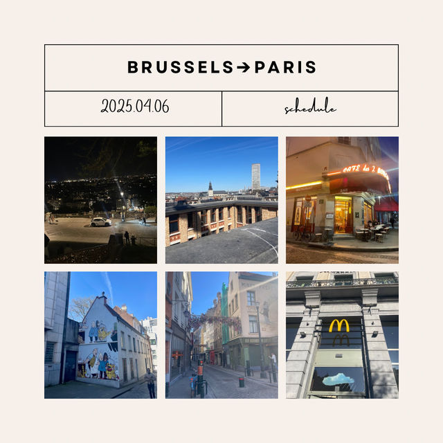 【ブリュッセル🇧🇪パリ🇫🇷】一日のスケジュール🗓