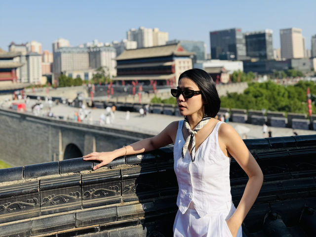 จุดชมวิวกำแพงเมืองซีอาน จีนดีออก🇨🇳