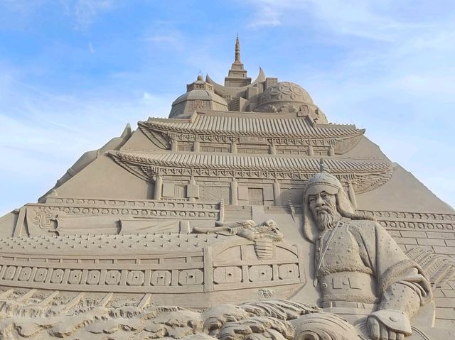 韓國 釜山 海雲台 沙雕展 壯觀精彩