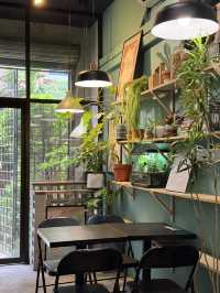 Cafe in the best natural forest smell