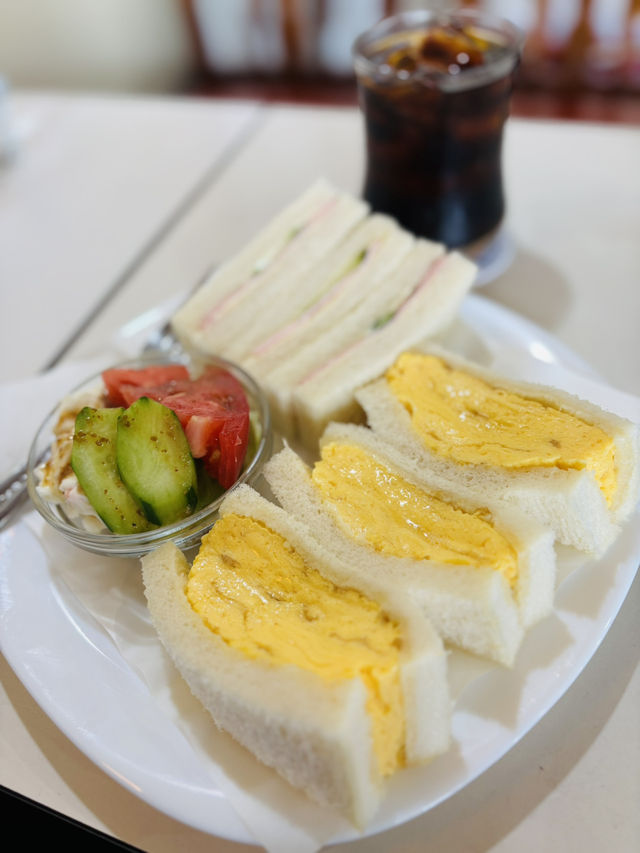 川崎大師🇯🇵近くのレトロな喫茶店で絶品サンドイッチを食べる🥪⟡.·