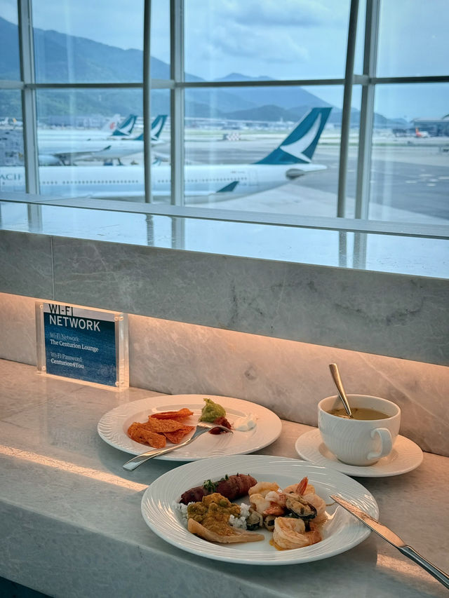 舒適候機 香港國際機場The Centurion Lounge ✈️🥂